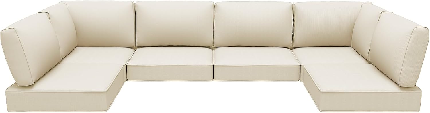 Outdoor Replacement Cushions for Patio Furniture - 14-Piece Set