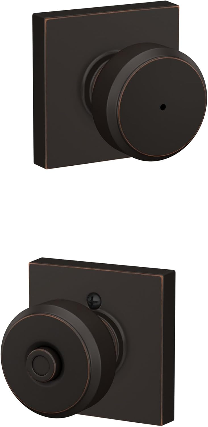 Schlage F40 BWE 716 COL Bowery Knob for Modern Privacy Doors