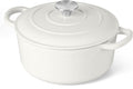 3 Qt Enameled Cast Iron Dutch Oven for Baking and Cooking