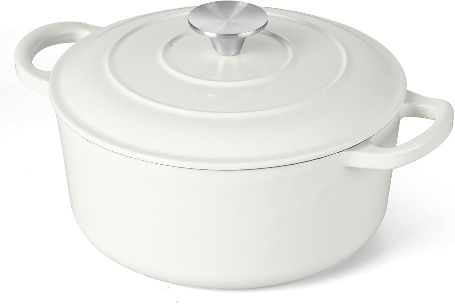 3 Qt Enameled Cast Iron Dutch Oven for Baking and Cooking