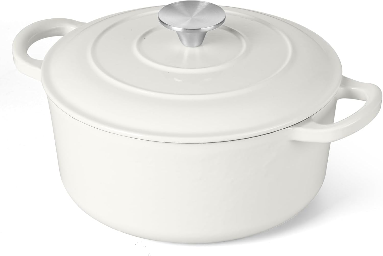 3 Qt Enameled Cast Iron Dutch Oven for Baking and Cooking