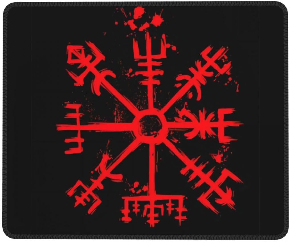 Viking Compass Gaming Mouse Pad - Navigate to Victory!