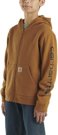 Carhartt Kid's Long-Sleeve Full-Zip Logo Sweatshirt - Durable Warmth