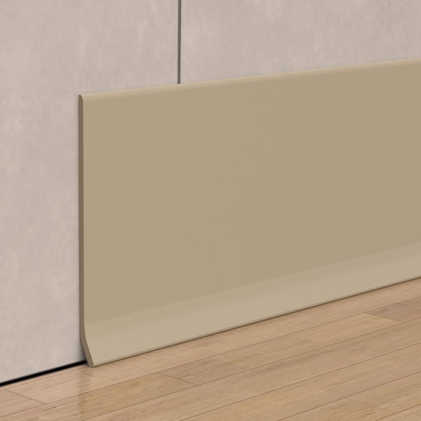 Peel and Stick Baseboard Trim for Flexible Vinyl Wall Base