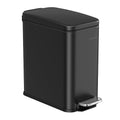 Bathroom Trash Can 2.6 Gallon Slim Stainless Steel - Quiet Lid