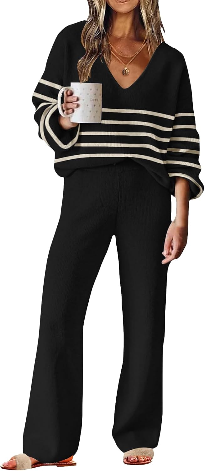 ETCYY NEW Womens 2 Piece Outfits Sweater Lounge Set Review