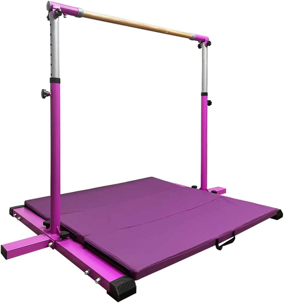 GLANT Gymnastic Kip Bar for Kids - Adjustable Height & Sturdy
