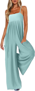Jumpsuits for Women Spaghetti Strap Wide Leg Romper - Beach Ready