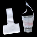 FERENLI Clear Plastic Handle Drink Bags 12.5x23cm - Bulk 1000pcs