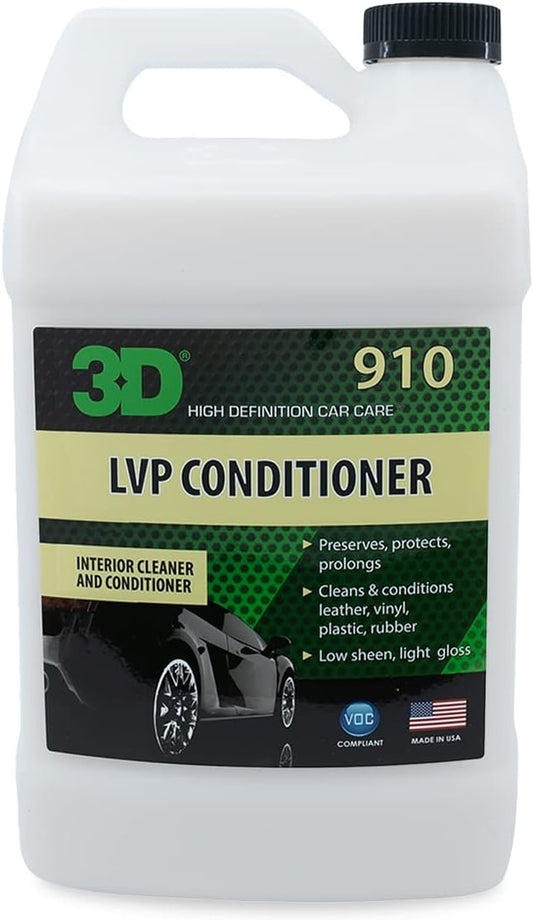 3D Leather Conditioner - Revive, Preserve, Protect - Seats, Wheels, Panels - 1 Gallon