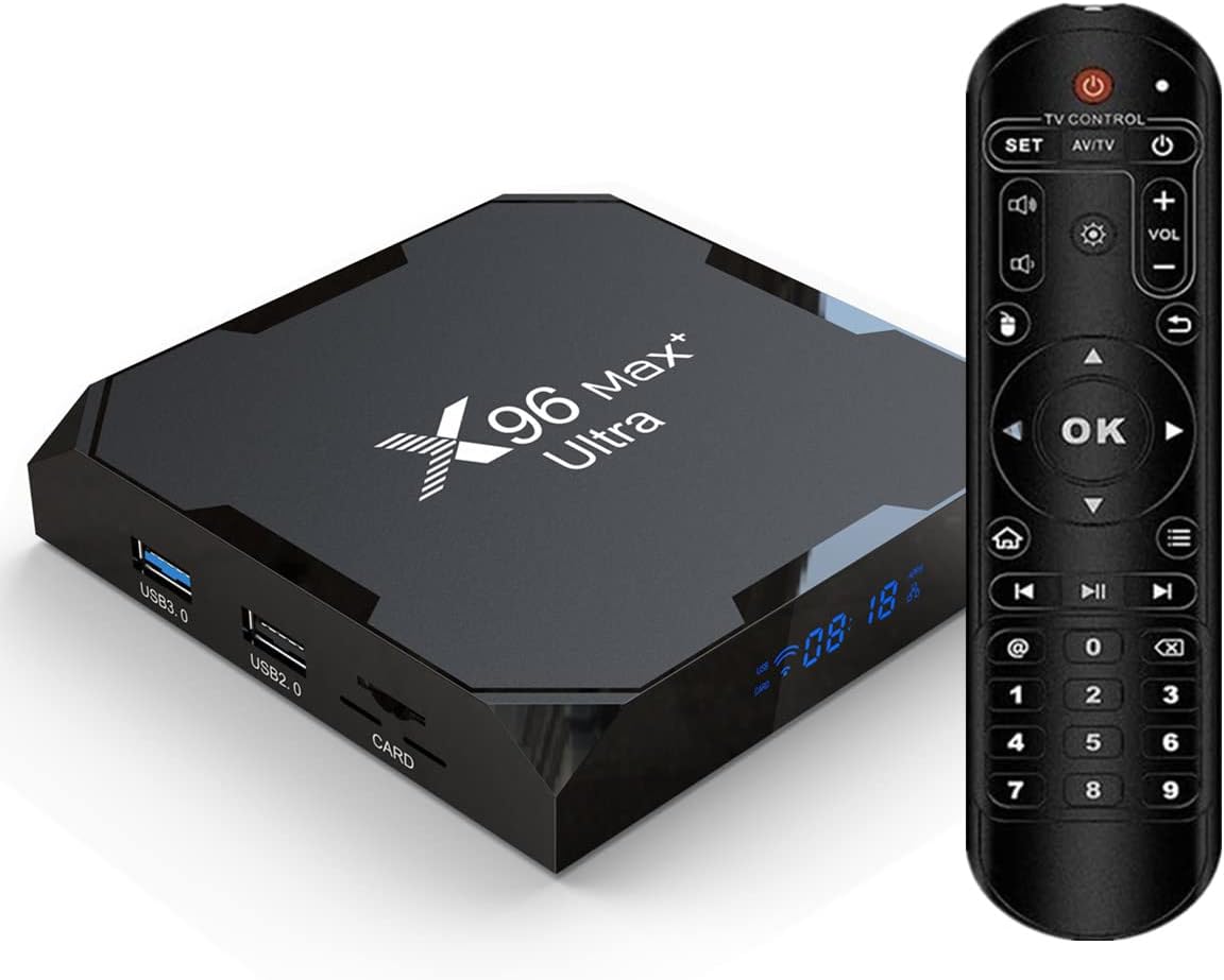 X96MAX+ Ultra 464: Fastest Android TV Box - 4GB RAM, 64GB ROM, 8K HDR