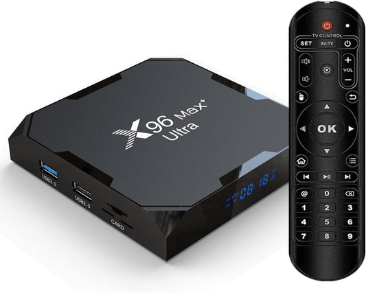 X96MAX+ Ultra 464: Fastest Android TV Box - 4GB RAM, 64GB ROM, 8K HDR