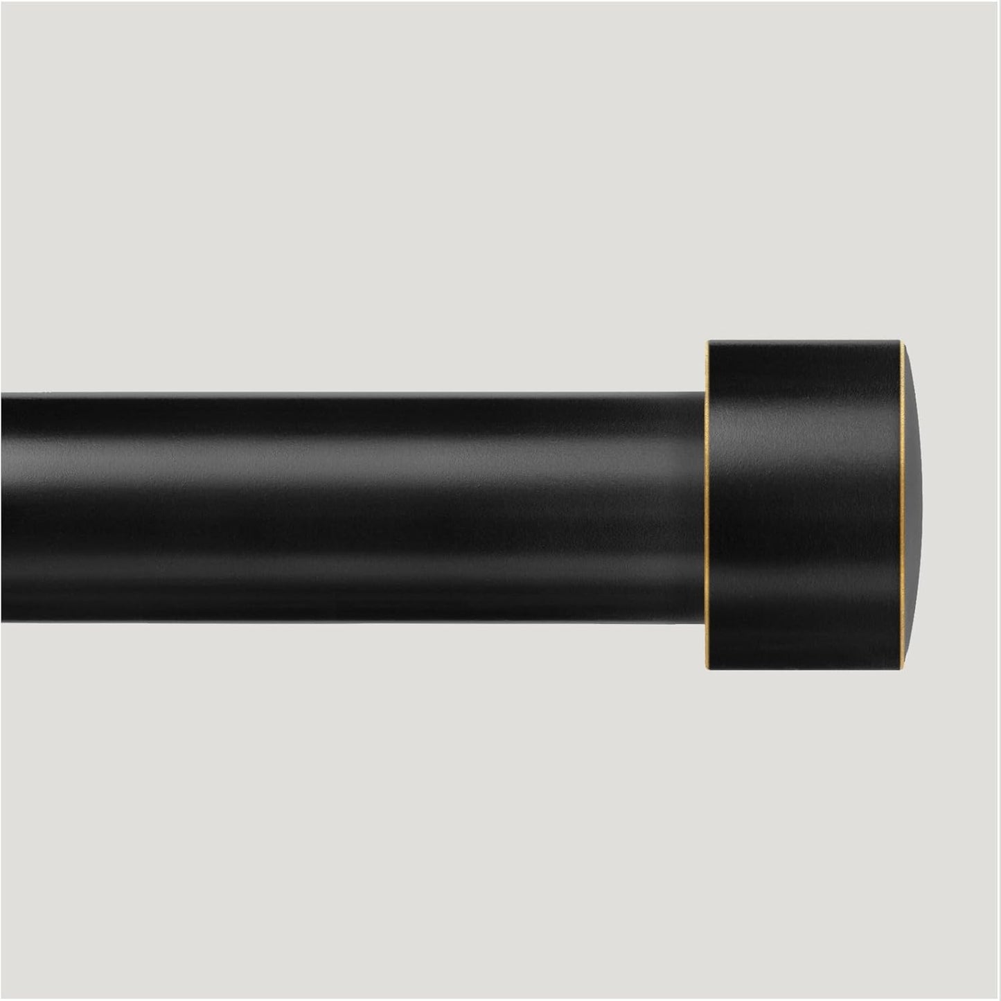 Adjustable Telescopic Black Curtain Rod 48-84 inches