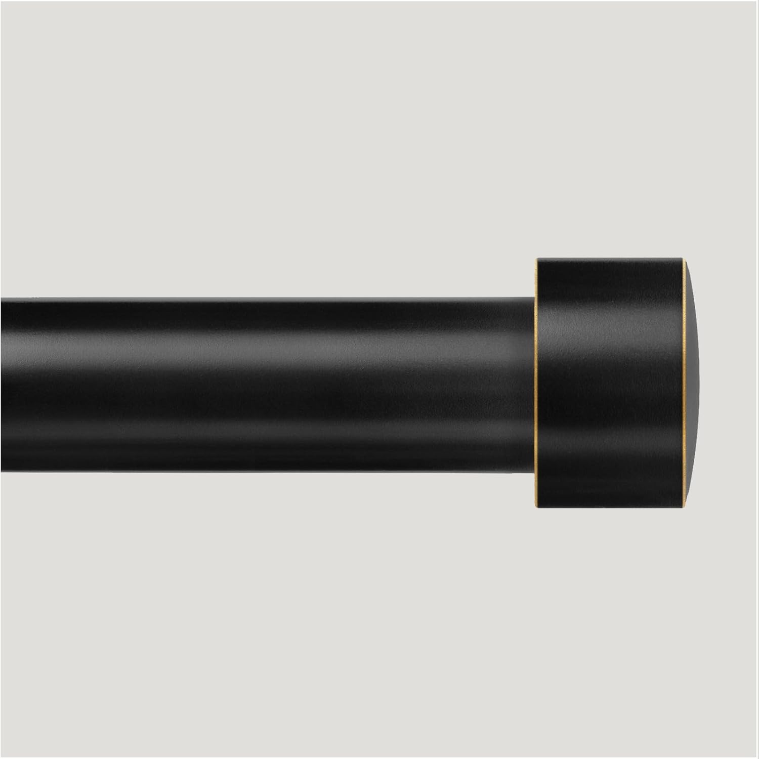Adjustable Telescopic Black Curtain Rod 48-84 inches