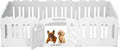 Dog Playpen with Door, 24in H, 10-Panel Plastic Puppy Playpen