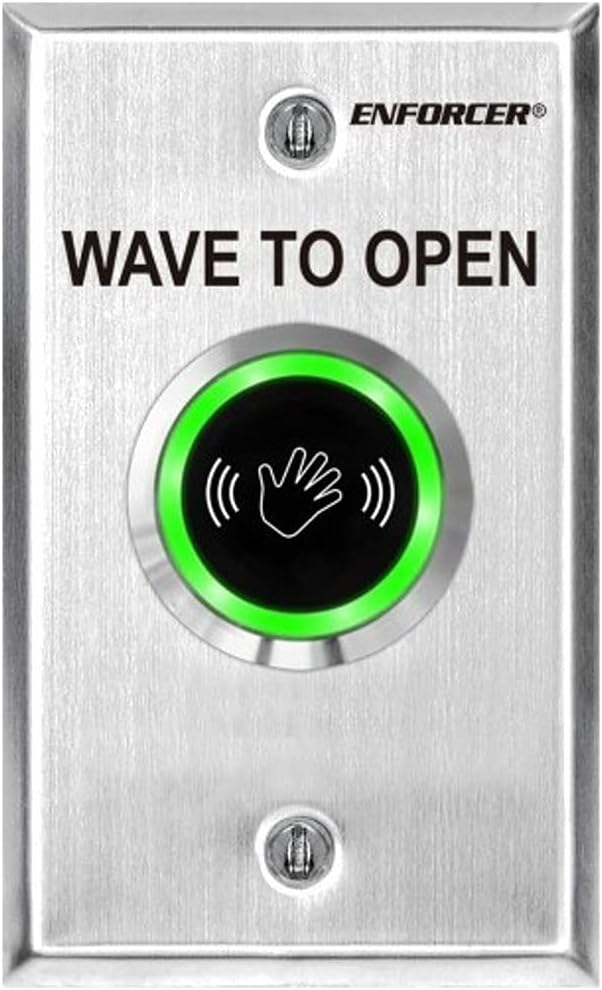 Seco-Larm Enforcer No Touch Request-to-Exit Plate for Safety