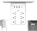 Wall Outlet Extender with Shelf Night - 9 in 1 Multi Plug Expander
