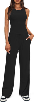 Darong Women's Sleeveless Tank and Wide Leg Pants Set - Cozy Everyday
