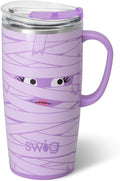22oz Travel Mug Halloween Insulated Tumbler - Boo Crew Mummy