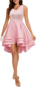 Sparkly Homecoming Dresses for Teens Short Sequin High Low - Elegant