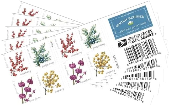Winter Berries Forever Stamps for All Your Mailing Needs