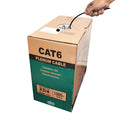 550MHz Cat6 Plenum Cable 1000ft Blue - High Bandwidth, Plenum-Rated