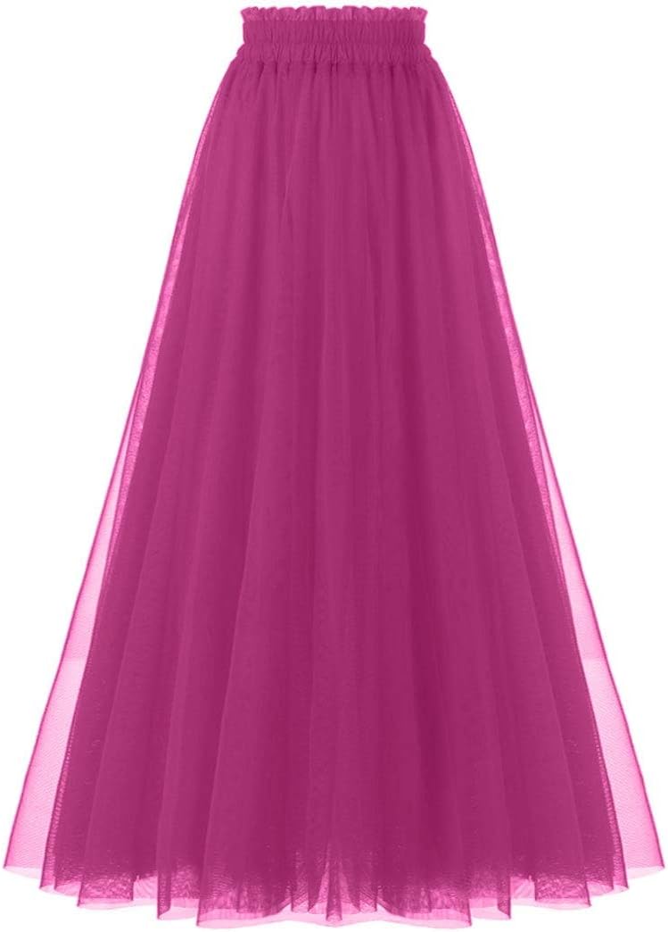 OBBUE Women's A Line Tulle Party Evening Tutu Skirts Review