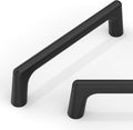 10 Pack Matte Black Cabinet Pulls 3.75 in CC - Durable Zinc Alloy