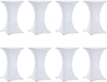 Tina's 8 Pack 32x43 in Highboy Spandex Cocktail Table Covers - Fitted