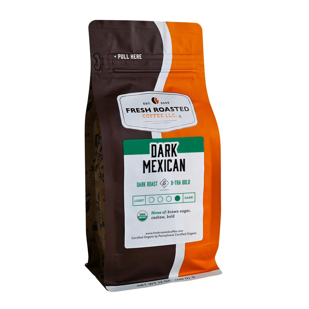 Organic Dark Mexican Coffee, Mold & Mycotoxin Tested, 12 oz