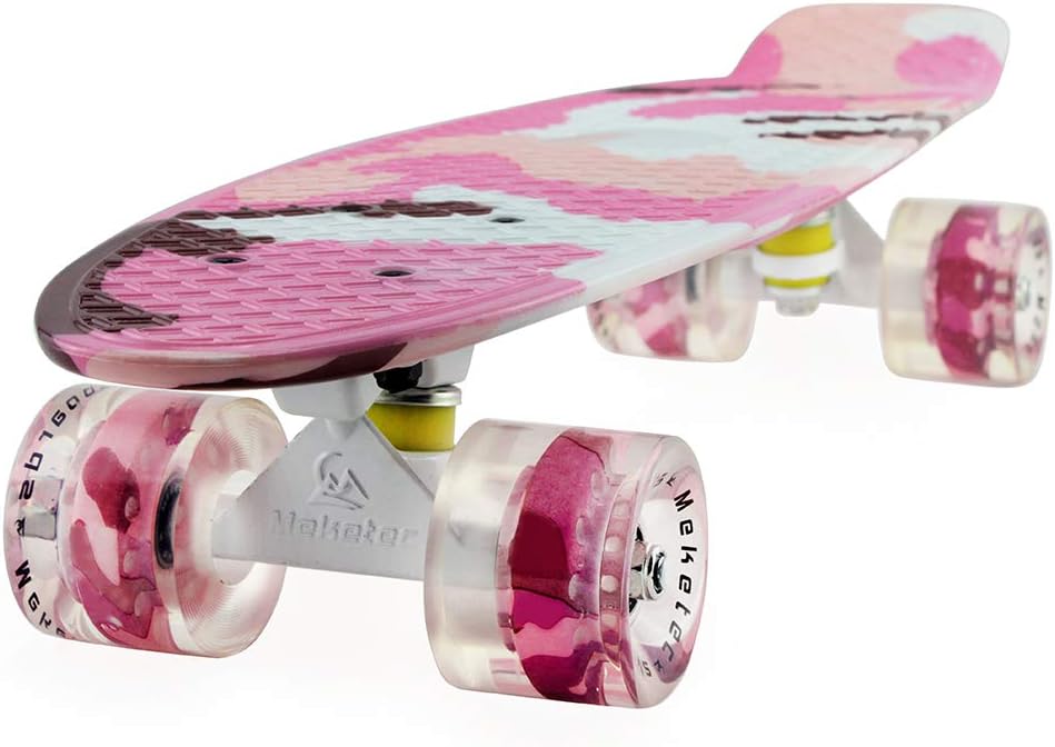 22 Inch Mini Cruiser Skateboard for Kids and Beginners