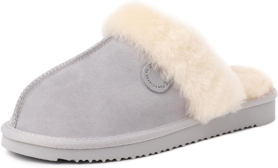 Fireside Sydney Shearling Fur Indoor/Outdoor Scuff Slippers