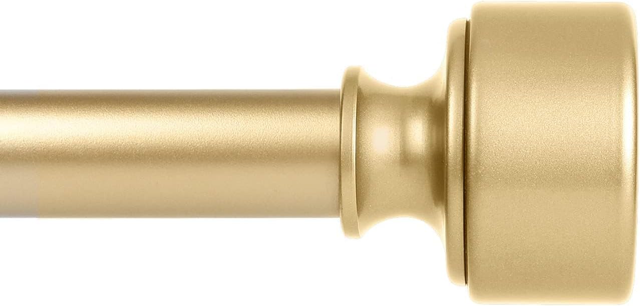 Gold Curtain Rods for Windows 66 to 120 Inch Heavy Duty