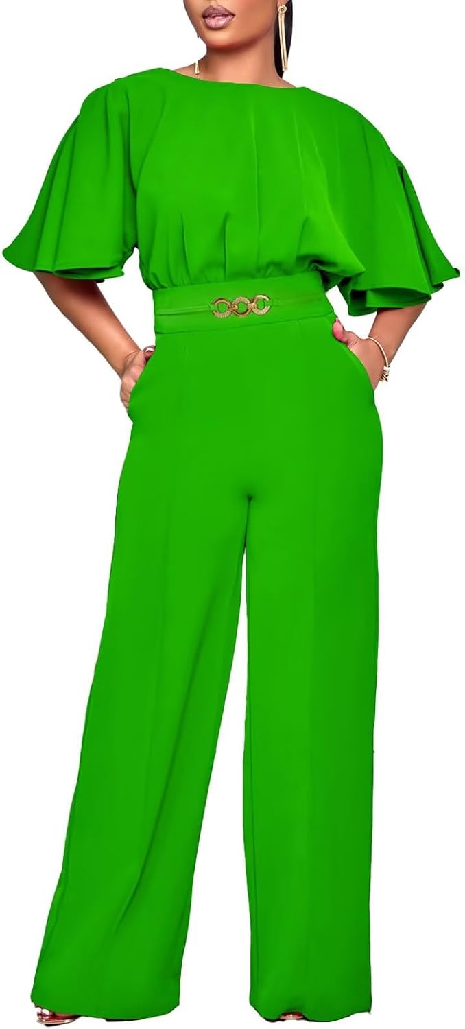 acelyn Elegant Jumpsuit for Women: Plus Size Party Outfit