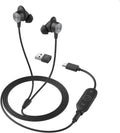 Logitech Zone Wired Earbuds Renewed - Clear Stereo Sound and Deep Bass
