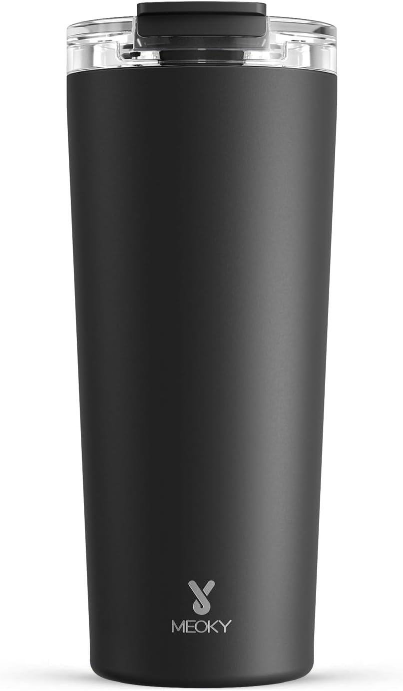 Meoky 24oz Insulated Travel Mug - Hot 8 Hrs, Cold 24 Hrs