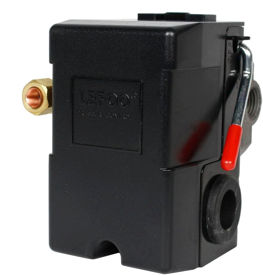 LEFOO Heavy Duty 4-Port Air Compressor Switch - 140-175 PSI