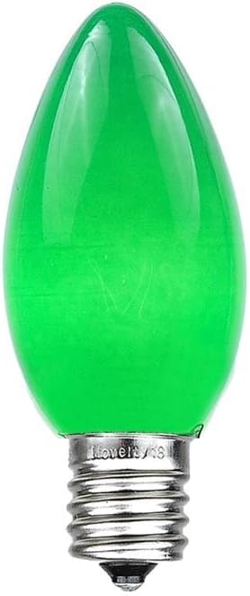 C7 Outdoor Ceramic Christmas Replacement Bulbs - 500 Case Green
