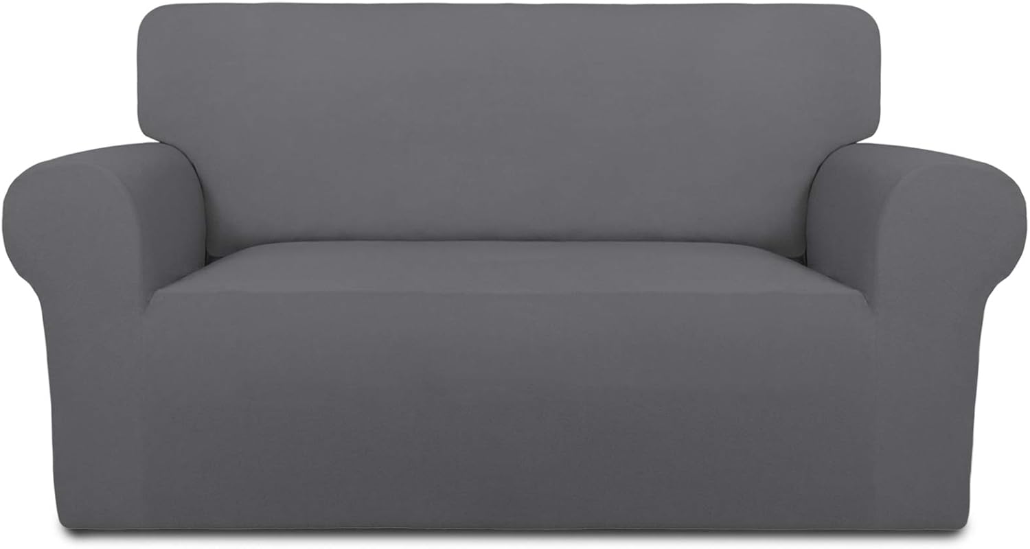 PureFit Super Stretch Sofa Slipcover for Loveseat, Gray Color
