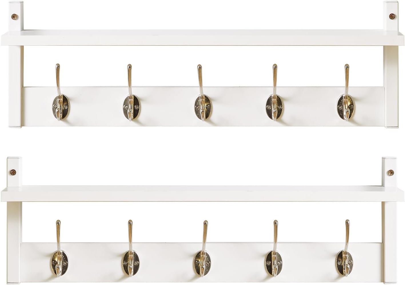 YMYNY Coat Rack Wall Mount with Shelf for Stylish Organization