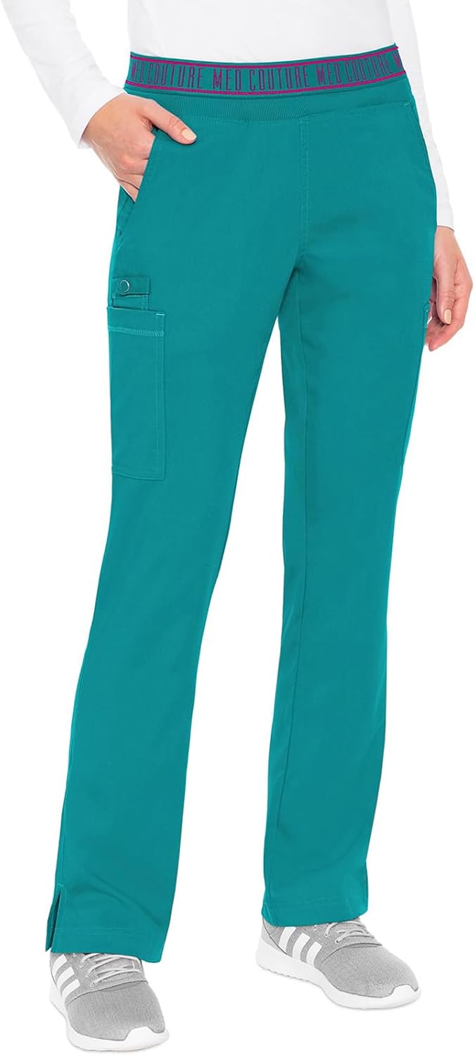 Med Couture Women's Yoga Pull-On Pant with 7 Pockets