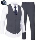 Mens Slim Fit Vest and Pants Suit Set - Modern Formal Look