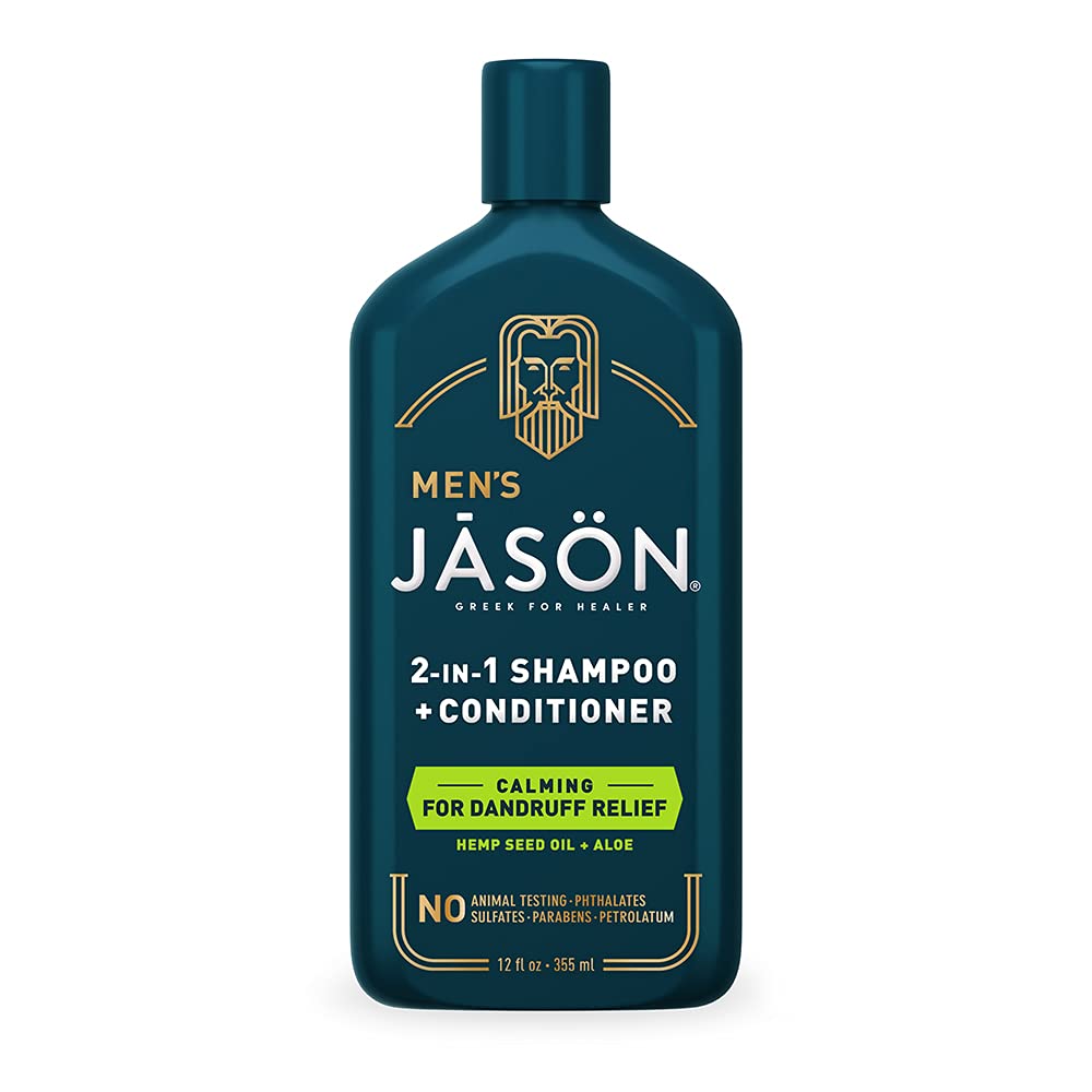 Jason Men's Calming 2-in-1 Shampoo & Conditioner - 12 oz, Soothes Scalp