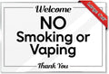 No Smoking or Vaping Sign 10-Pack 4x6 Acrylic - Rental Home Essentials