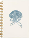 Blue Bow Coquette Notebook Journal - Compact Shell Preppy Notebook