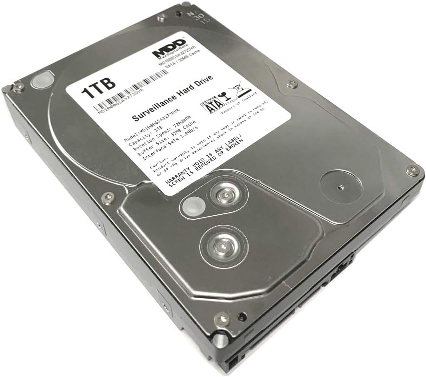 1TB 7200RPM Surveillance Hard Drive for CCTV DVR Systems