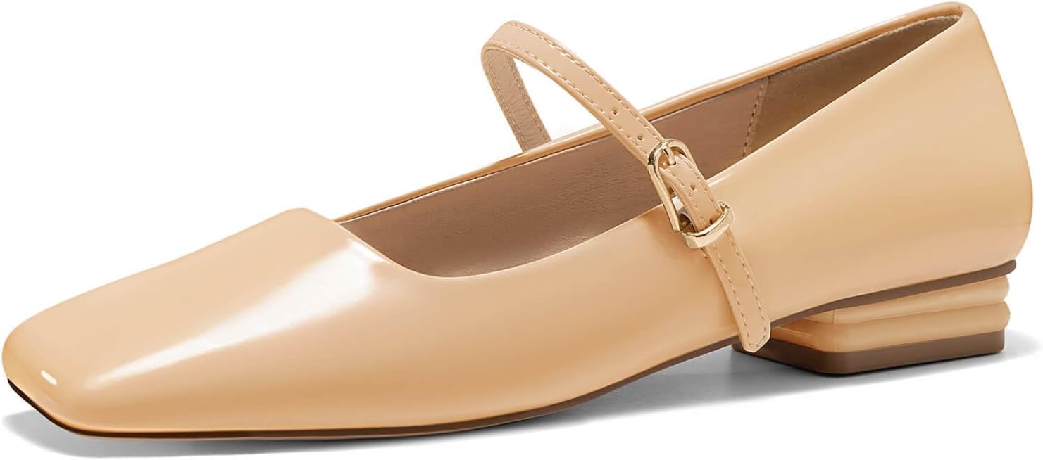 Coutgo Women's Mary Jane Flats for Comfort and Style