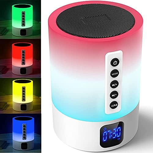Night Lights Bluetooth Speaker with Touch Sensor LED Lamp