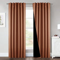 NICETOWN Full Shade Burnt Orange Curtain Panels for Windows