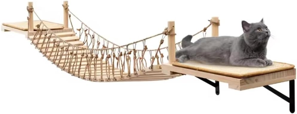 Wall-Mounted Cat Roped Bridge for Indoor Cats by A.FATI